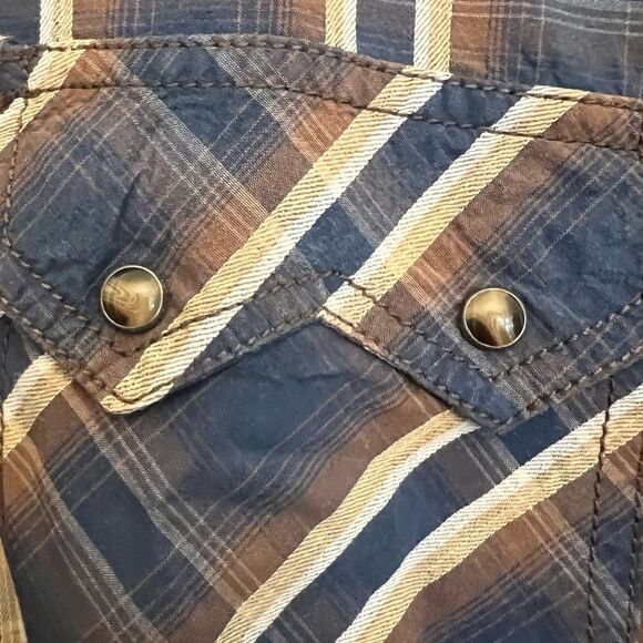 men’s EUC Ely Cattleman 1878 button down western shirt. Size XL. - Picture 4 of 9